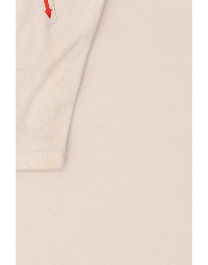 Pantaloncini di jeans da uomo Zara EU 42 Large W32 Cotone bianco