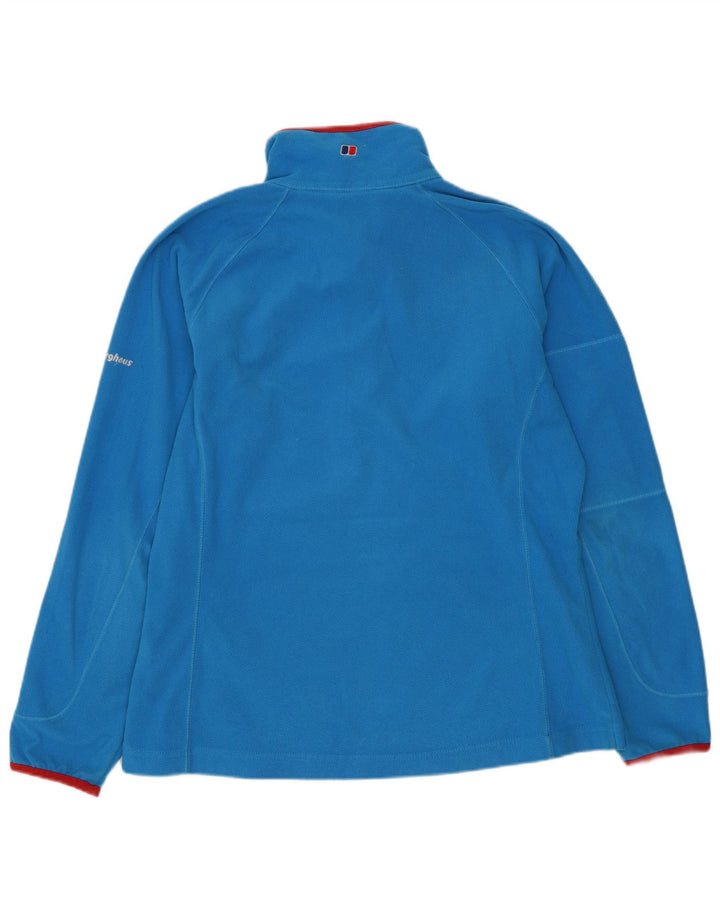 Maglione in pile da donna Berghaus con collo con zip UK 14 grande blu