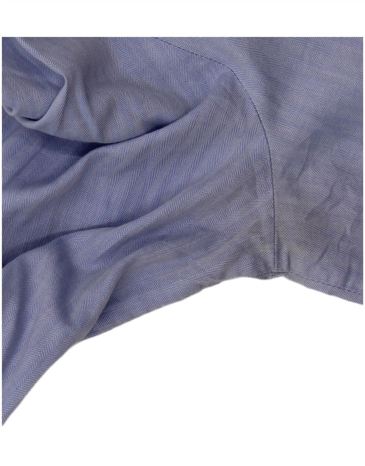 Maglia pullover da donna Zara UK 10 piccola in cotone a spina di pesce blu