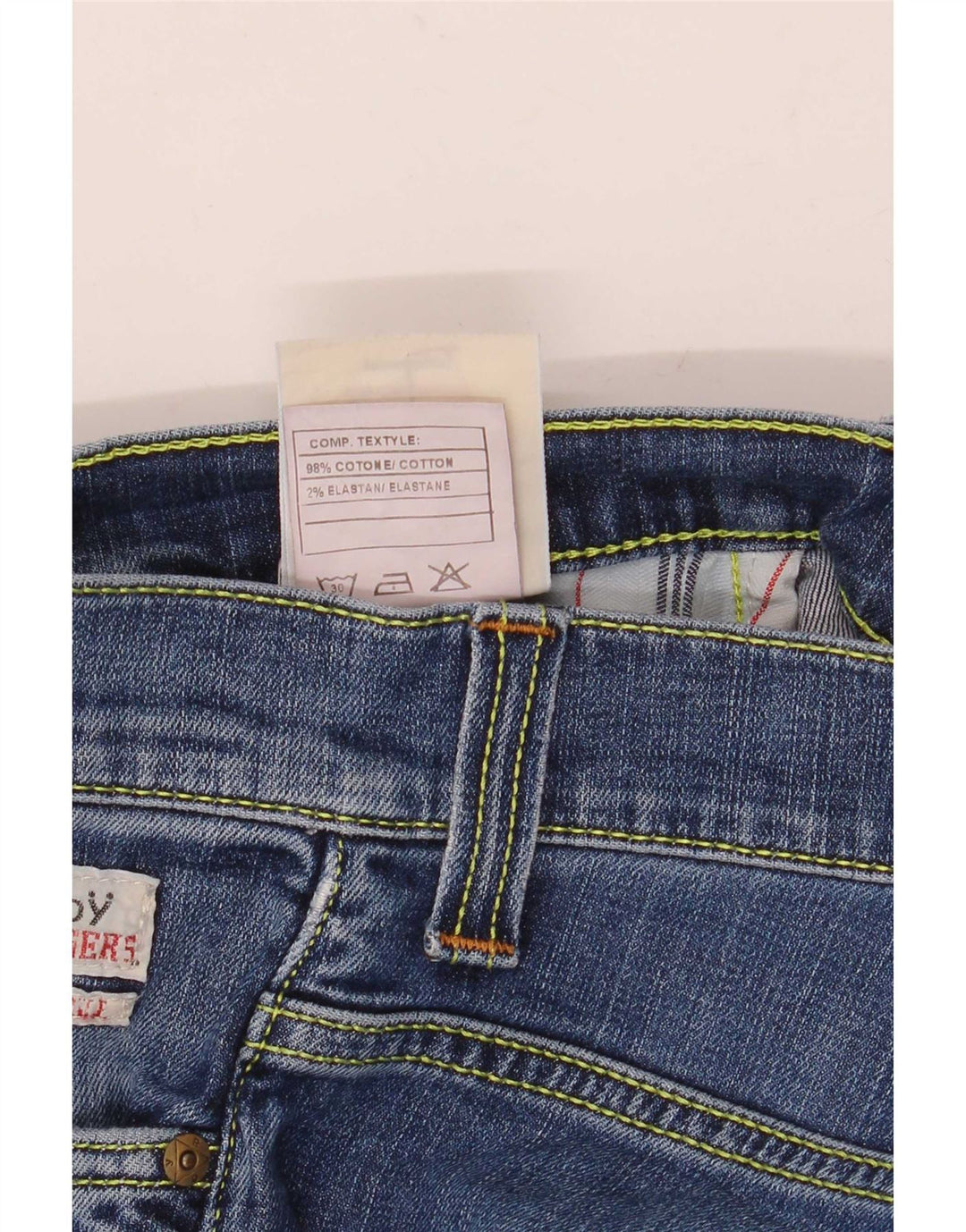 Jeans slim da donna Roy Rogers W30 L34 cotone blu
