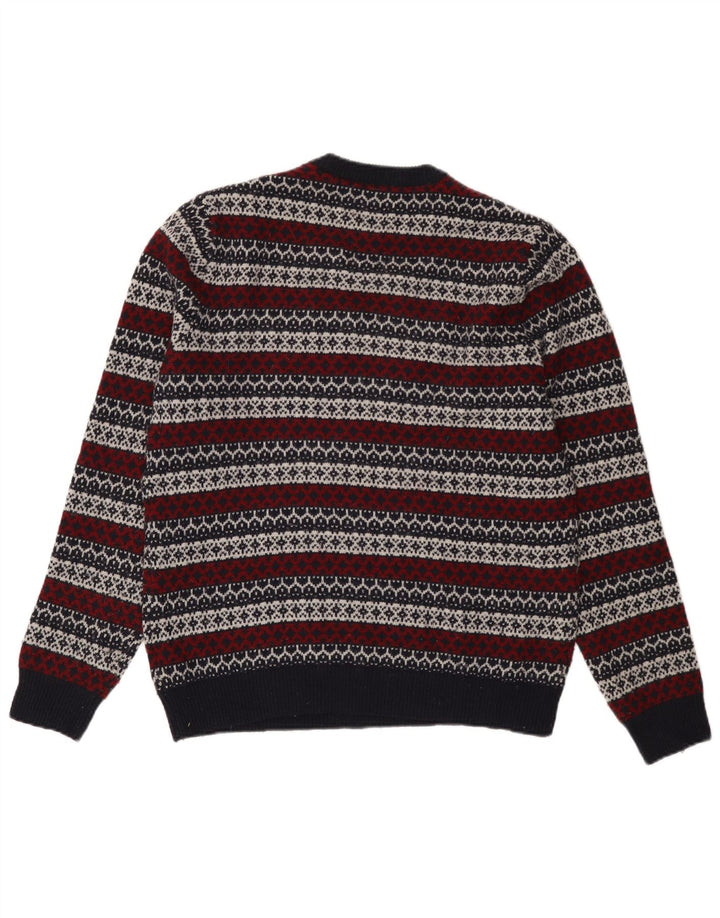 Maglione maglione girocollo da uomo Jack Wills medio blu navy Fair Isle