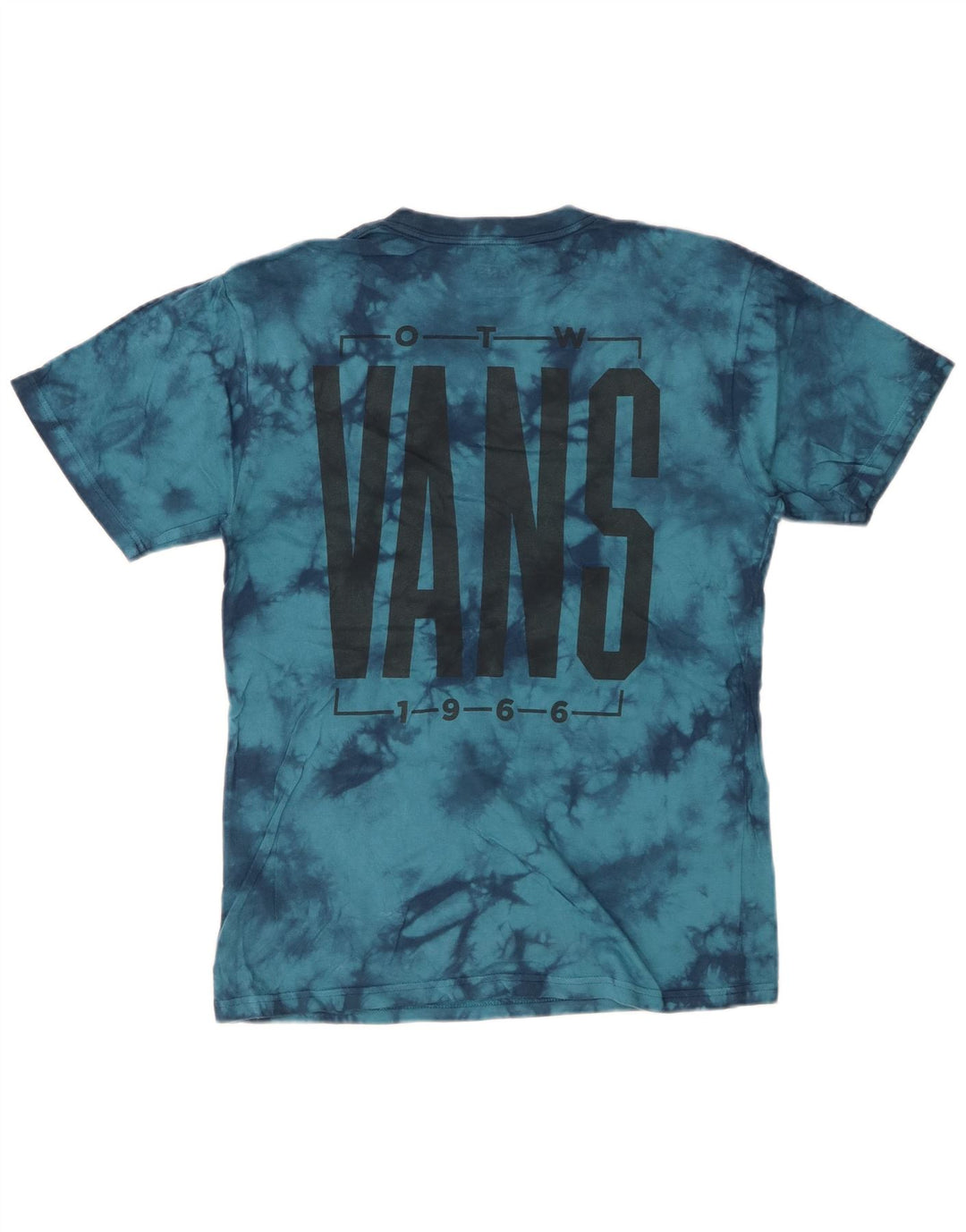 T-shirt grafica da uomo con vestibilità classica VANS, piccola, in cotone tie-dye blu