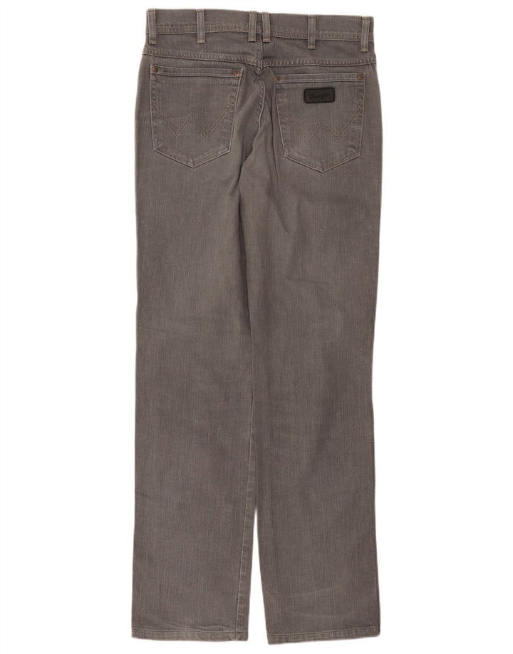 Jeans dritti elasticizzati Texas da uomo Wrangler W33 L36 cotone grigio