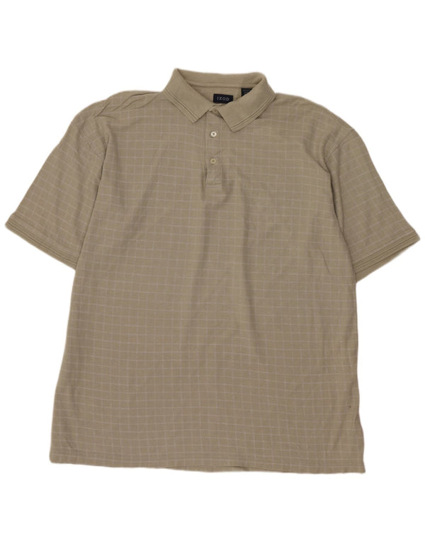 Polo alta da uomo Izod XL in cotone geometrico verde