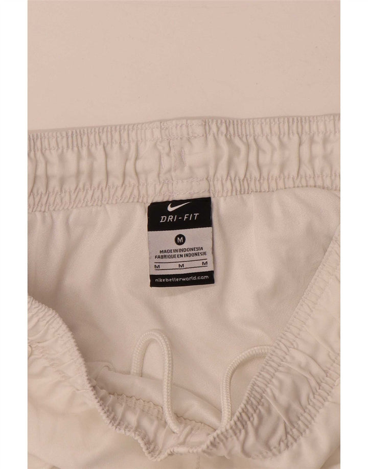 Pantaloncini sportivi Nike Dri Fit da uomo, poliestere color block bianco medio
