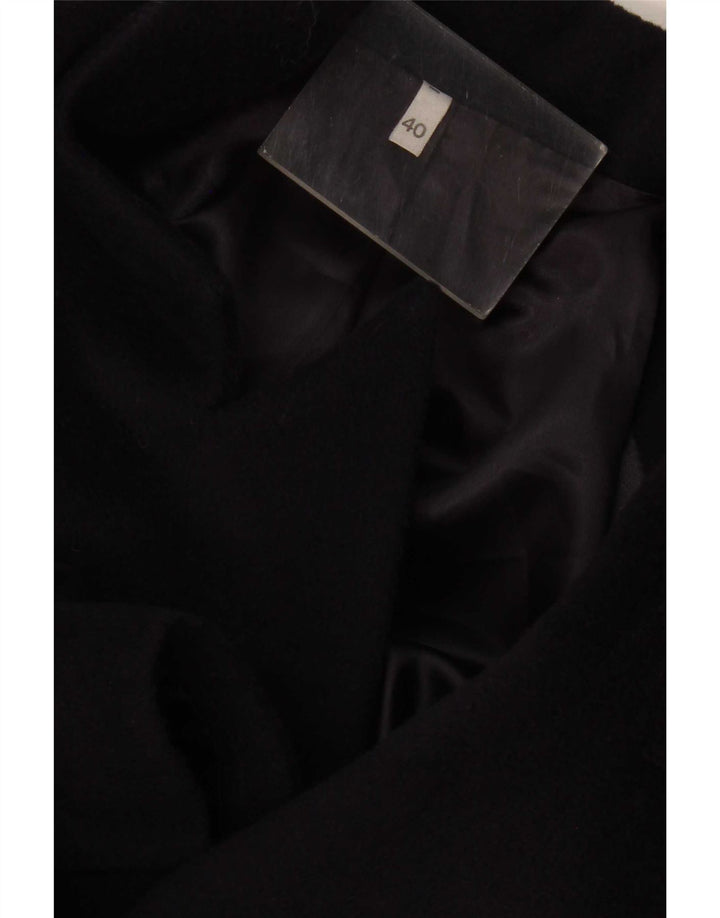 Cappotto doppiopetto vintage da donna EU 40 blu navy medio