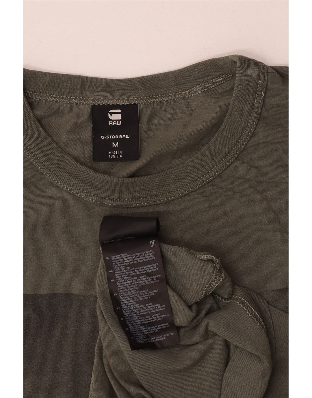 T-shirt grafica da uomo G-Star Top in cotone kaki medio