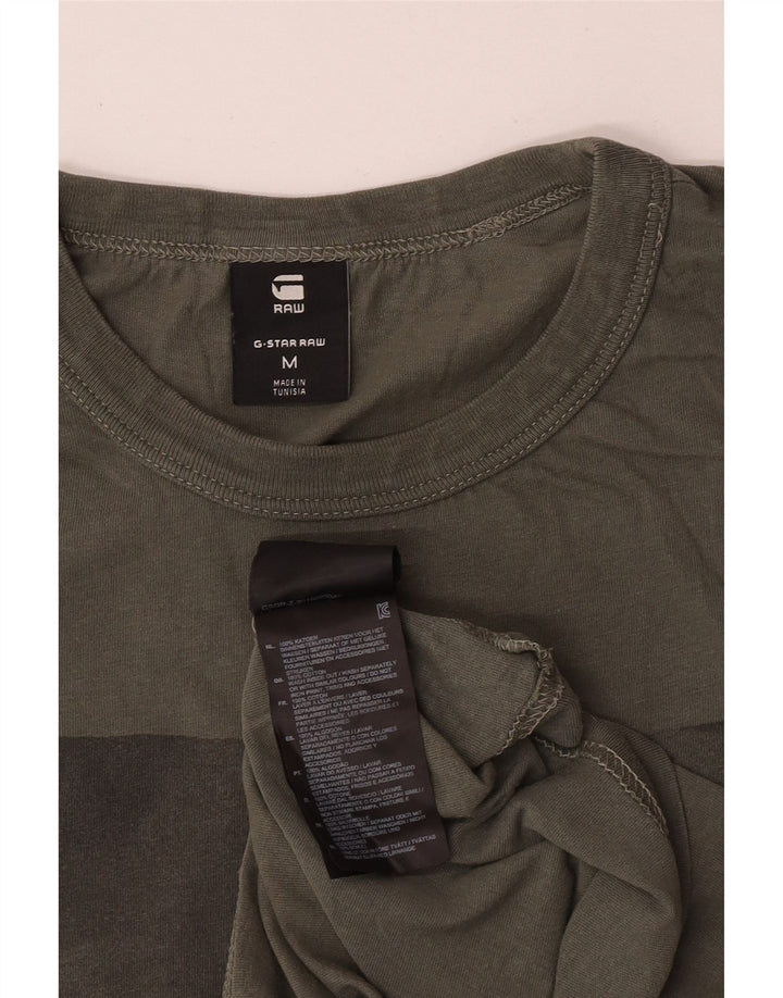 T-shirt grafica da uomo G-Star Top in cotone kaki medio
