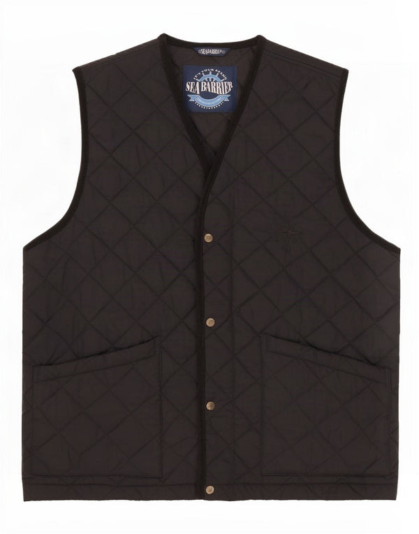 Gilet trapuntato da uomo Sea Barrier UK 40 Large Blu Navy