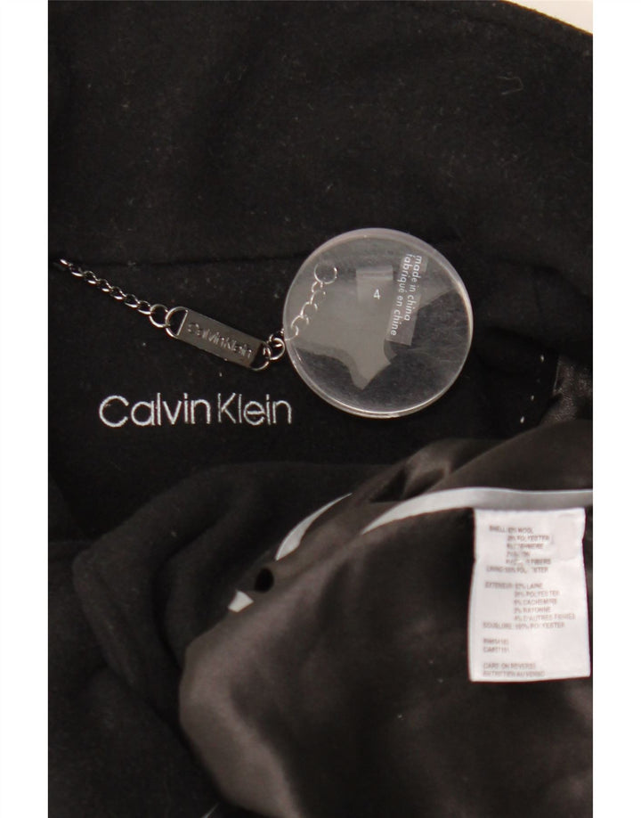 Cappotto da donna Calvin Klein US 4 Small in lana nera