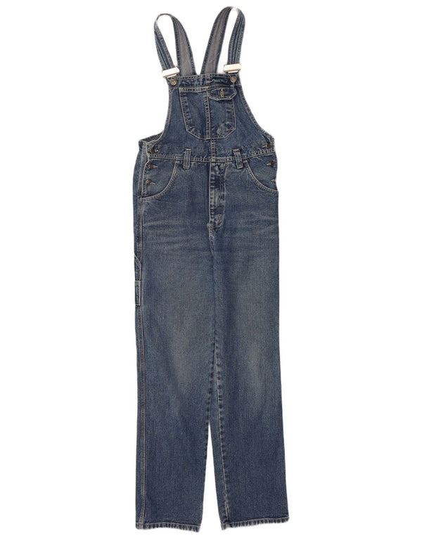 Salopette da donna vintage jeans dritti W30 L30 cotone blu