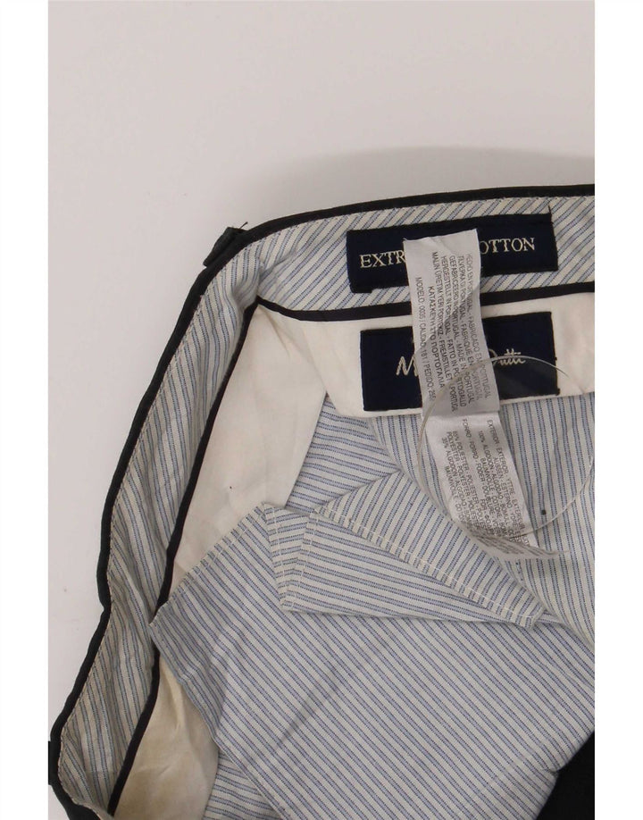 Pantaloni chino regolari da uomo Massimo Dutti medio W31 L29 cotone blu navy