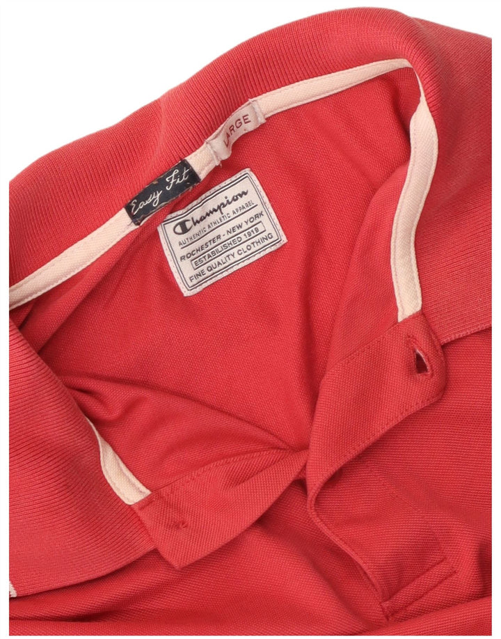 Polo da uomo Easy Fit CHAMPION grande rossa