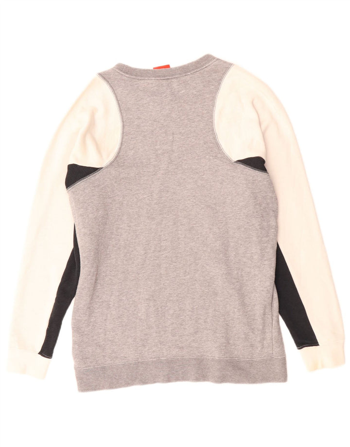 Felpa da uomo Nike Maglia XS in cotone color block grigio