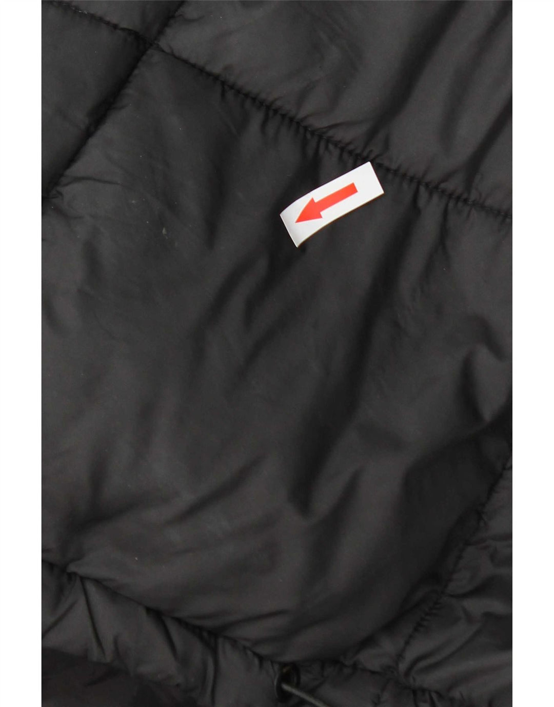 Gilet imbottito con cappuccio da donna Zara UK 14 medio nero poliestere