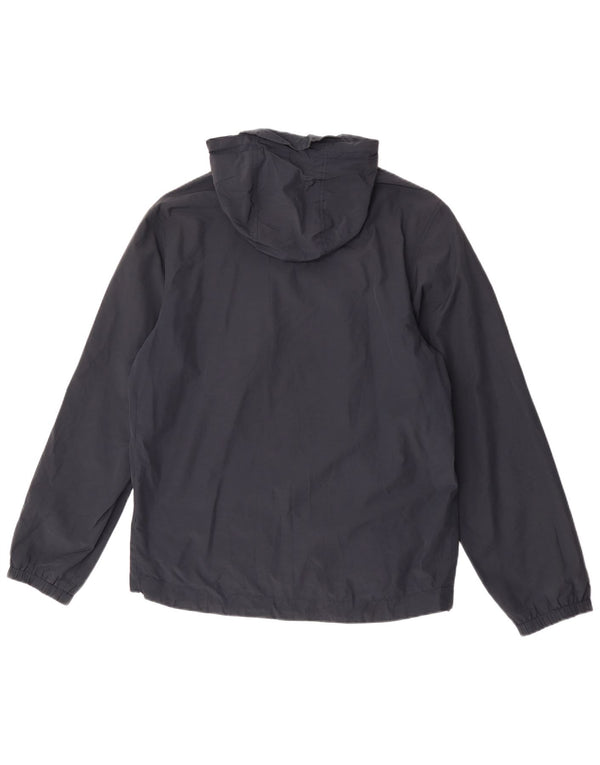 Giacca antipioggia da uomo con cappuccio Lyle & Scott UK 38 medio blu navy