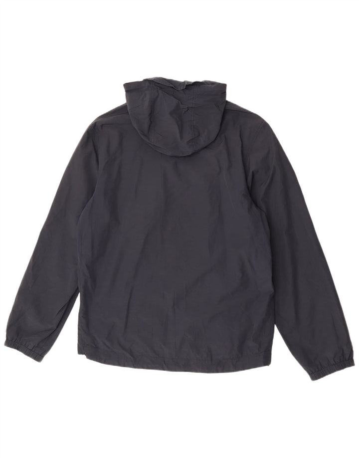 Giacca antipioggia da uomo con cappuccio Lyle & Scott UK 38 medio blu navy