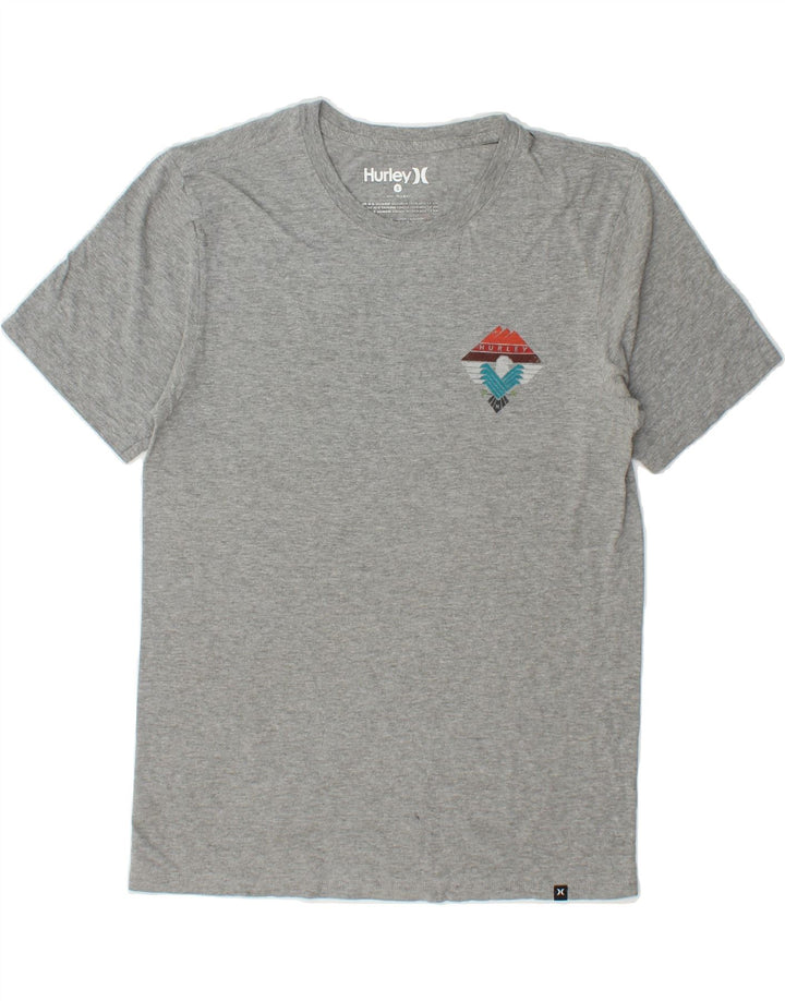 HURLEY Mens Petit Graphic T-Shirt Top Small Grey Cotton Vintage Hurley and Second-Hand Hurley from Messina Hembry 