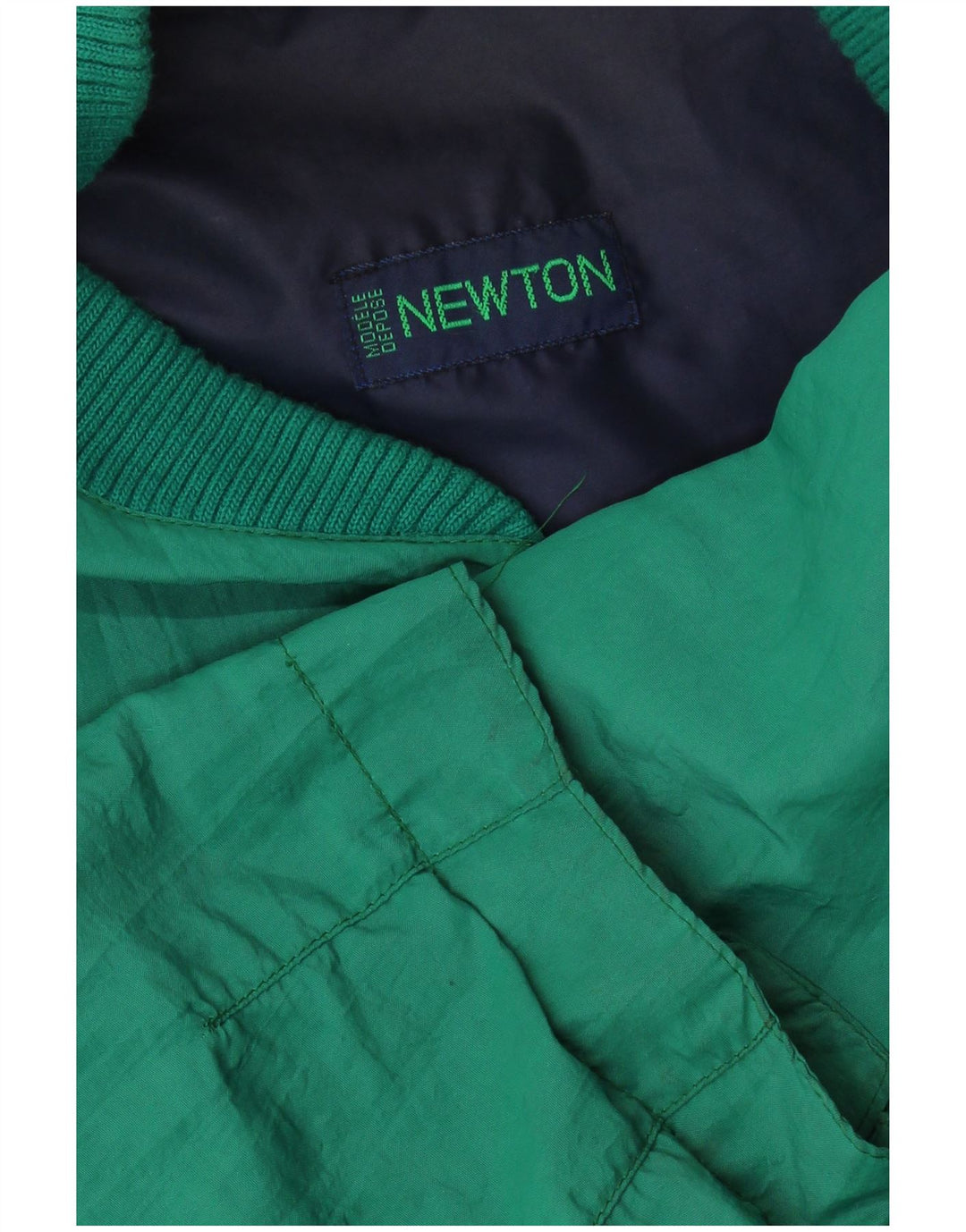 NEWTON Giubbotto bomber da uomo UK 42 XL Cotone color block verde