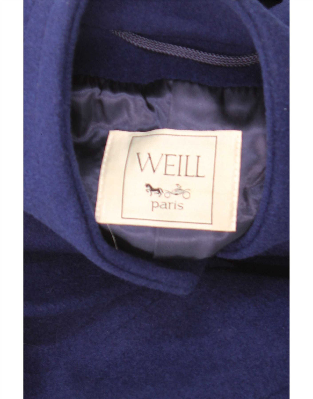 Cappotto Weill da donna dal taglio ampio EU 40 medio in lana blu navy