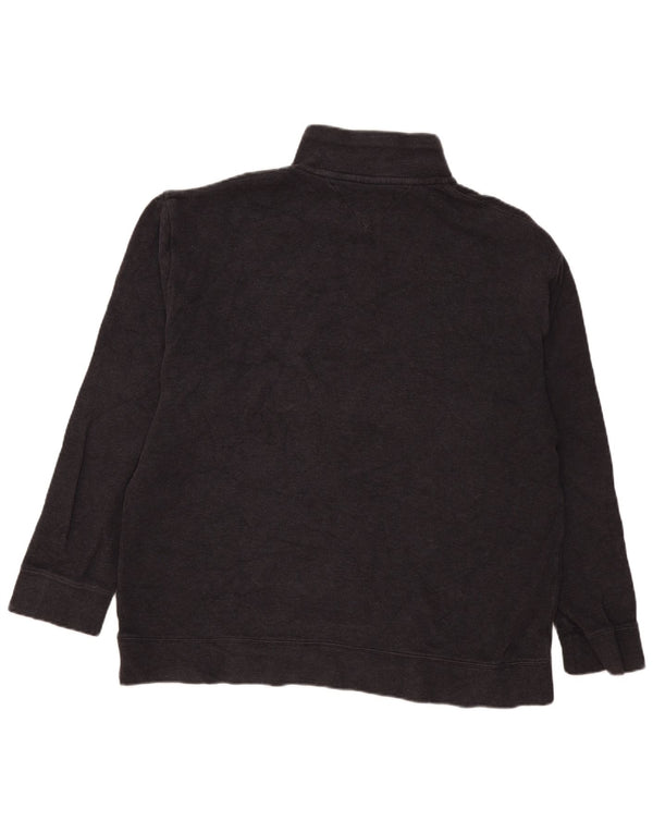 Maglione maglione con zip da uomo Tommy Hilfiger XL in cotone blu navy