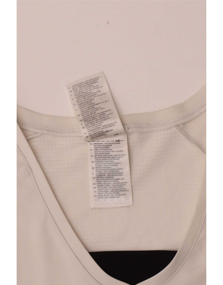 T-shirt da donna Adidas Top UK 12 poliestere bianco medio