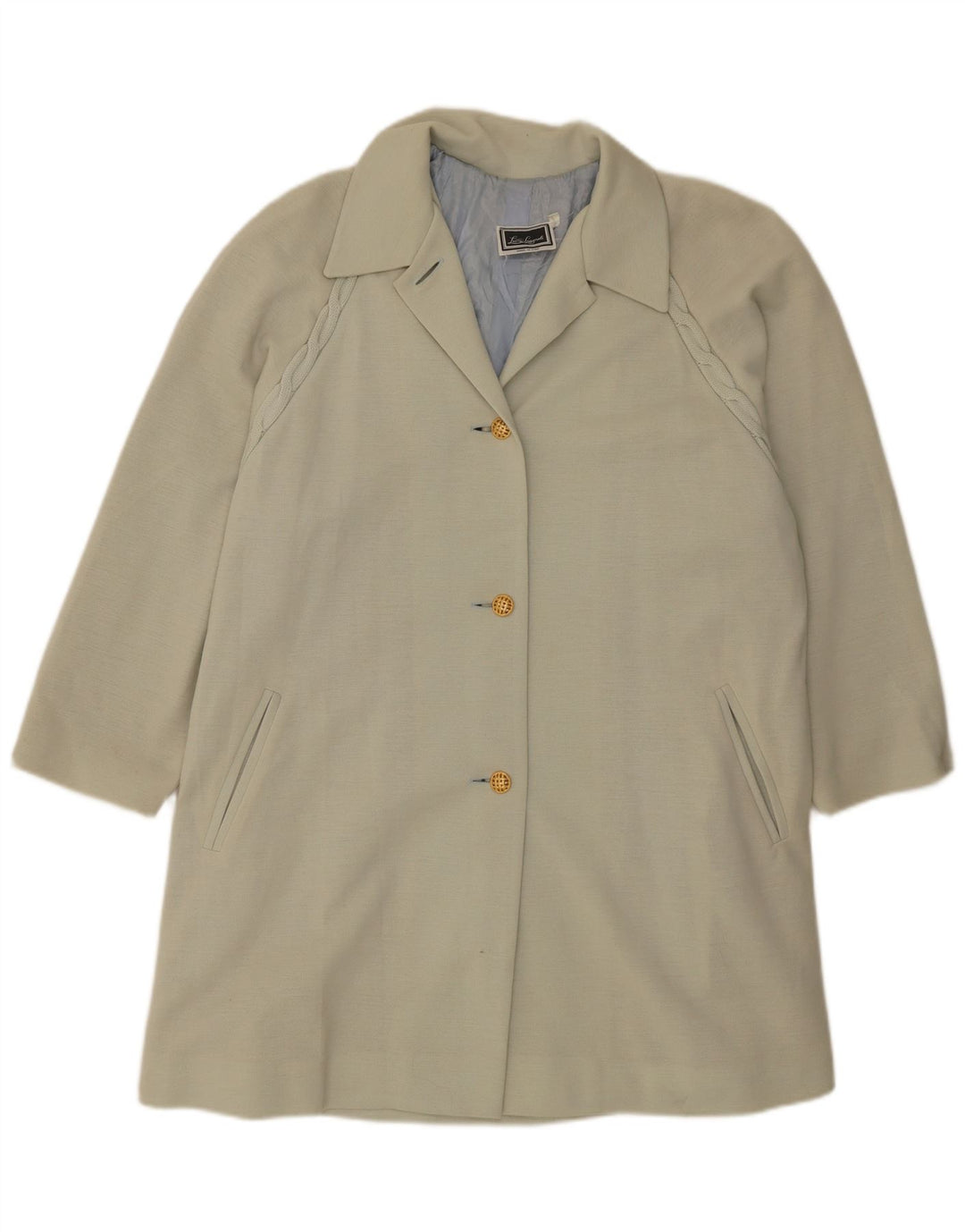 LUISA SPAGNOLI Womens Oversized Overcoat UK 14 Medium Grey