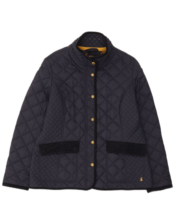 Giacca trapuntata da donna Joules UK 18 XL blu navy in poliammide