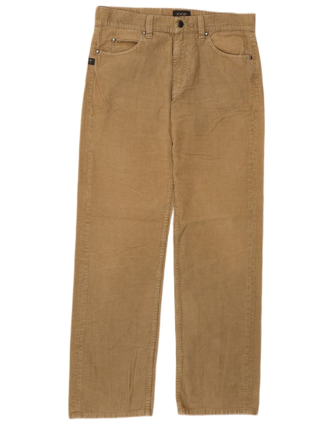 Pantaloni dritti da uomo in velluto a coste Joop W33 L32 Beige