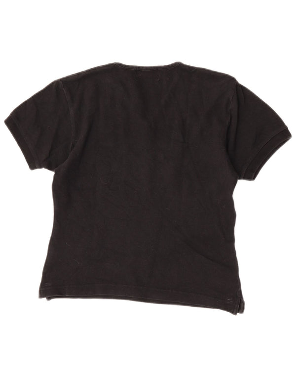 Maglietta Kappa Bambina Top 9-10 Anni Large Nera in Cotone
