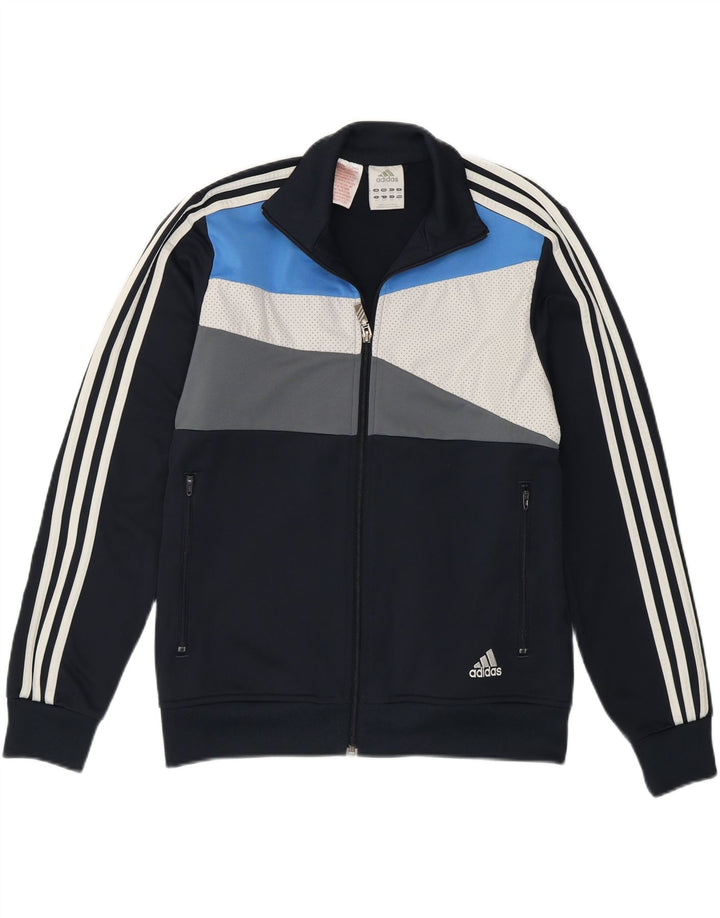 Giacca da tuta da ragazzo Adidas 13-14 anni Blu navy Colourblock