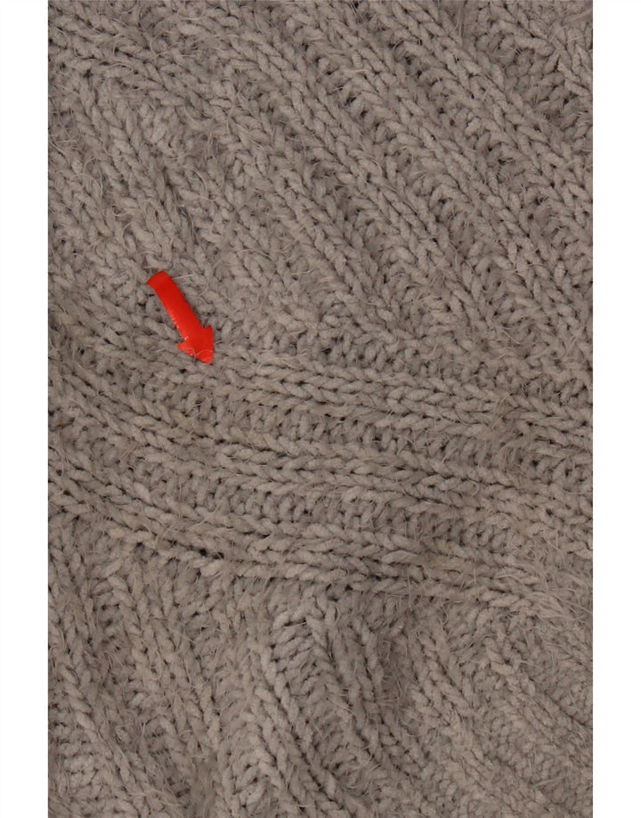 Maglione cardigan oversize da donna Marks & Spencer UK 18 XL poliestere grigio