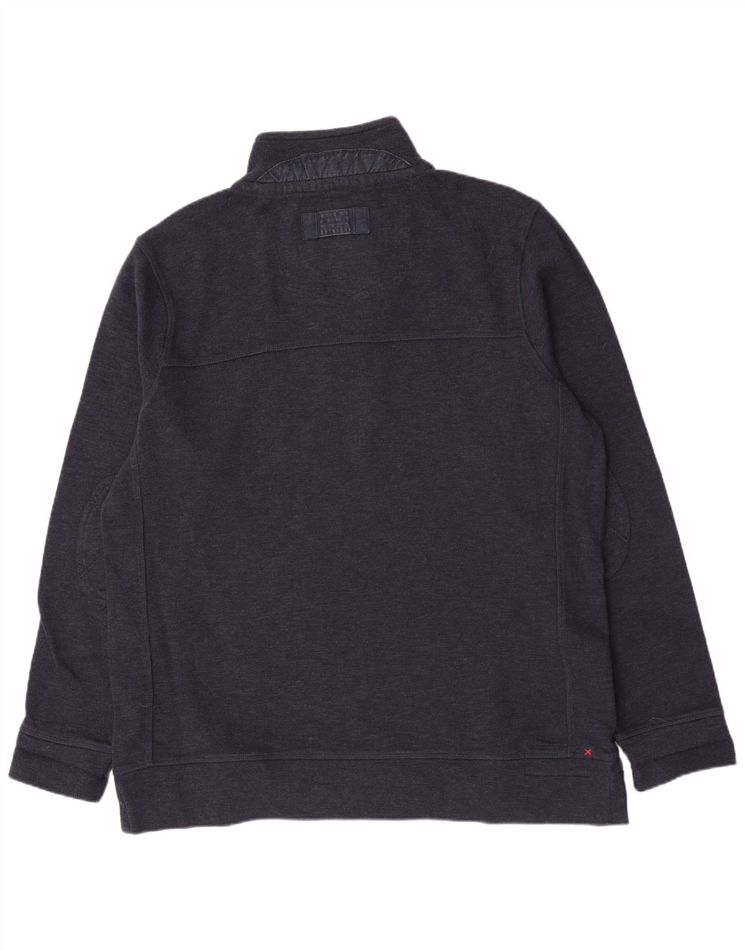 Maglione da uomo con collo abbottonato Fat Face XL in cotone blu navy classico