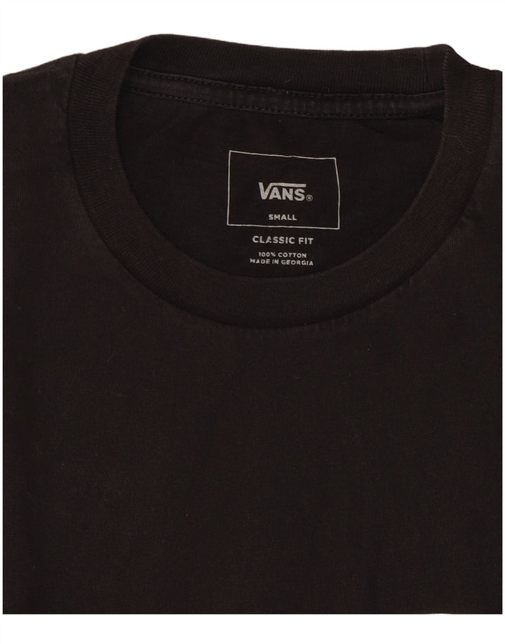 T-shirt grafica da uomo con vestibilità classica VANS, piccola, in cotone nero