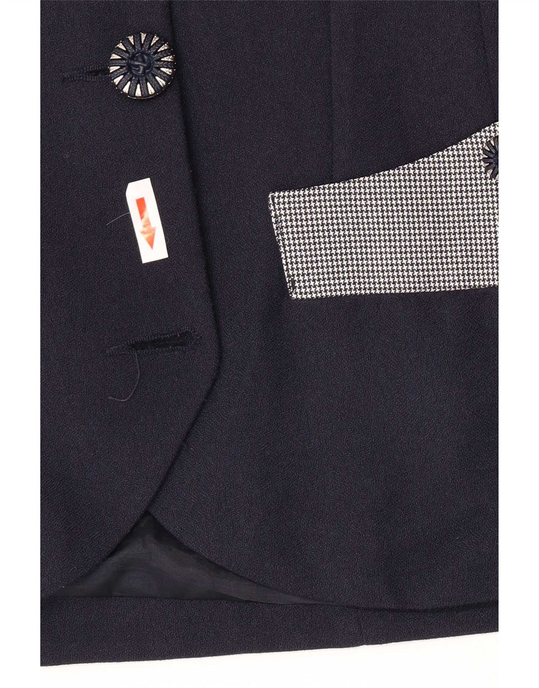 Lybido Giacca blazer da donna a 4 bottoni IT 44 Medium Navy Blue Colourblock