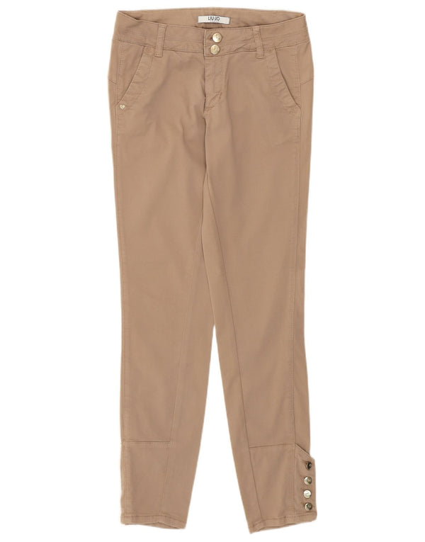 Pantaloni cropped skinny a vita bassa da donna Liu Jo W26 L28 Beige