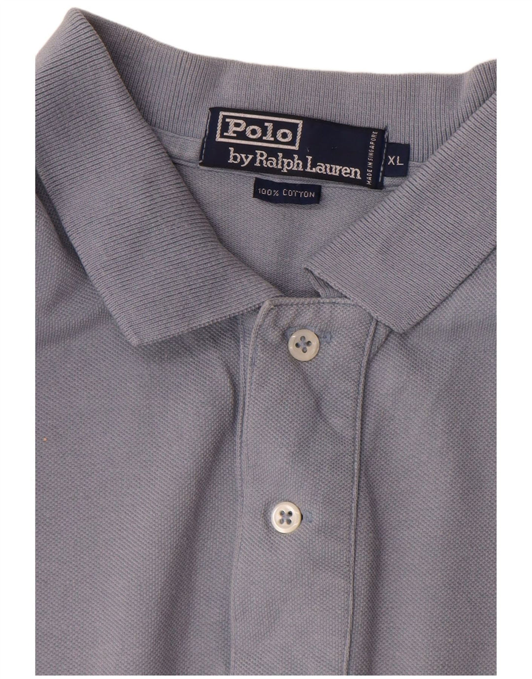 Polo Ralph Lauren Camicia da uomo XL in cotone grigio