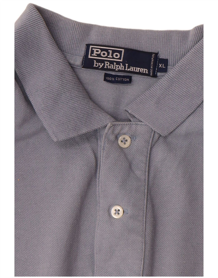 Polo Ralph Lauren Camicia da uomo XL in cotone grigio