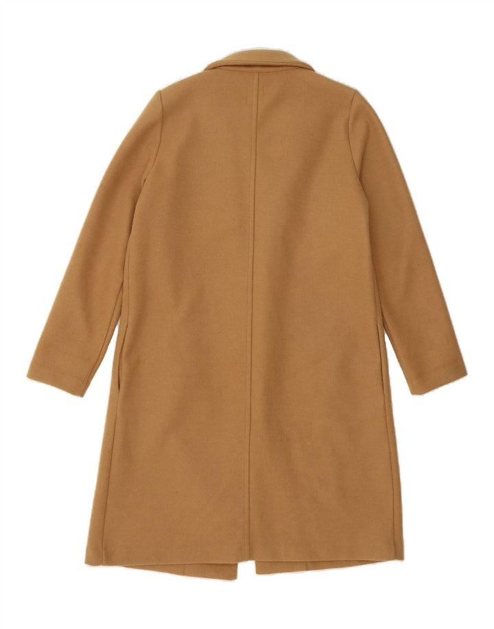 ZARA Womens Open Overcoat UK 14 Medium Brown Polyester Vintage Zara and Second-Hand Zara from Messina Hembry 