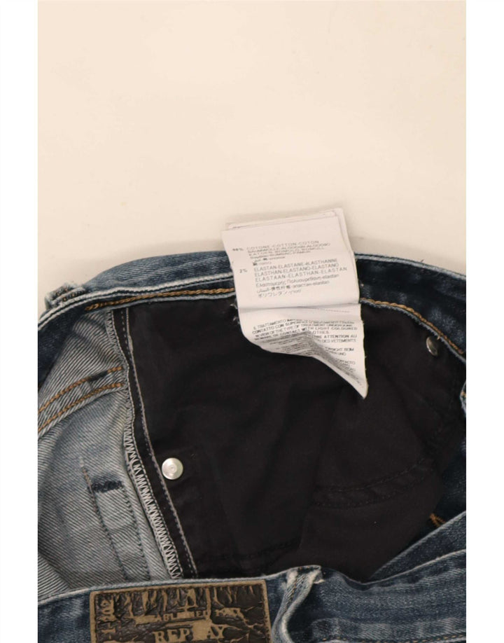 Jeans slim da uomo Replay W32 L32 cotone blu