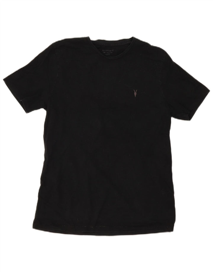 T-shirt da uomo con vestibilità regolare All Saints, taglia grande, in cotone nero