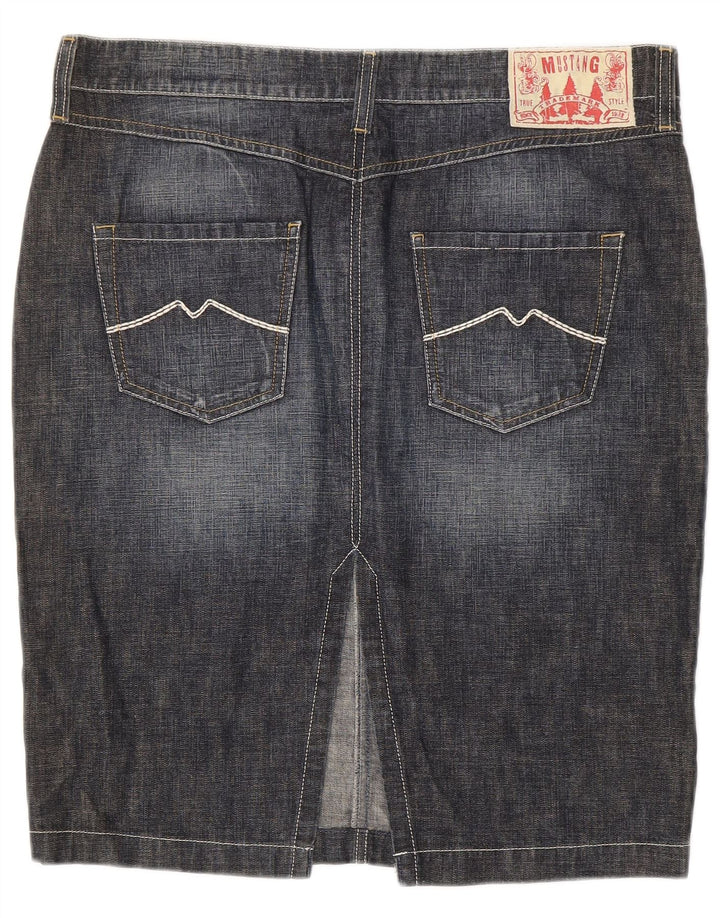 Gonna di jeans da donna Mustang W34 grande blu navy
