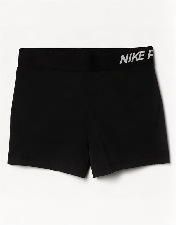 Pantaloncini sportivi Nike Dri Fit Graphic da donna UK 8 piccoli poliestere nero