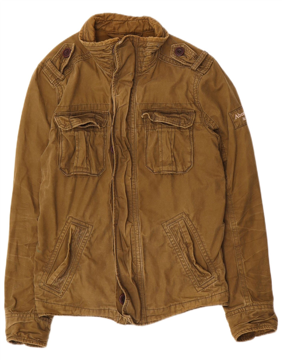Giacca militare da uomo ABERCROMBIE & FITCH UK 36 Small Khaki