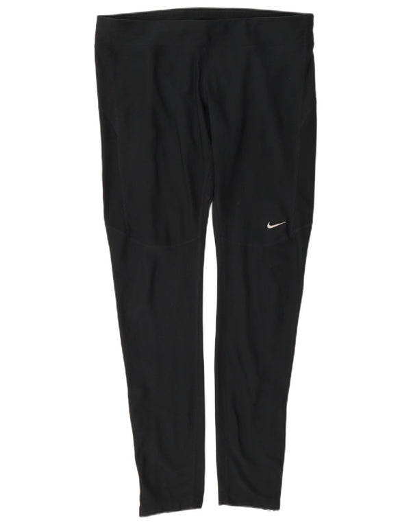 Leggings Nike Dri Fit da donna UK 14 grande poliestere blu navy