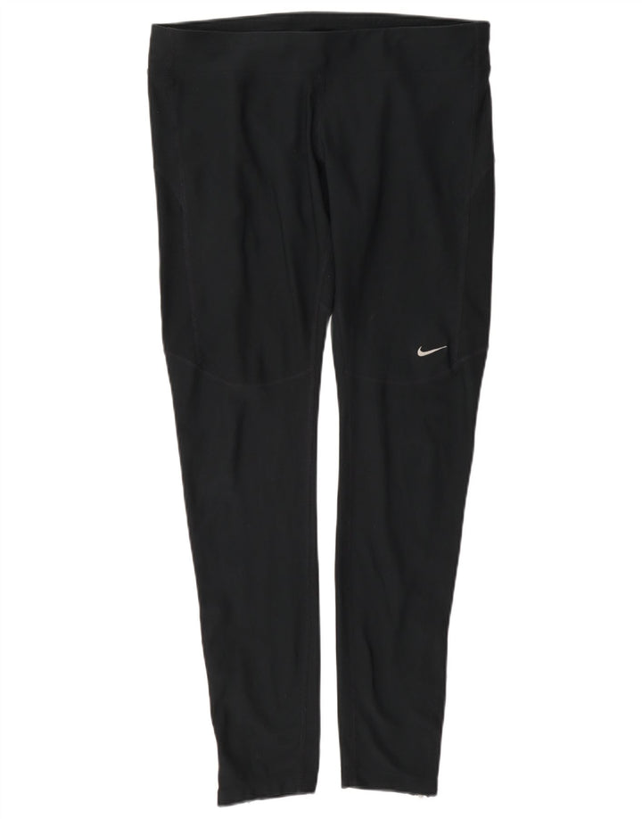 Leggings Nike Dri Fit da donna UK 14 grande poliestere blu navy