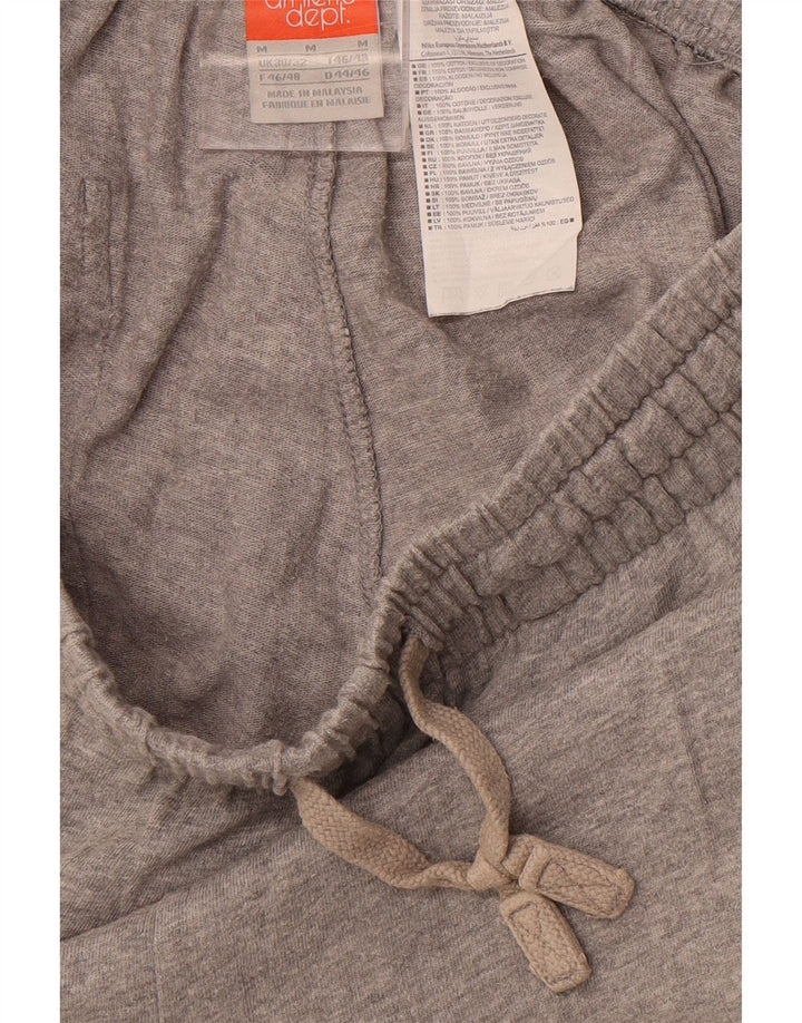 NIKE Mens Tracksuit Trousers Medium Grey Flecked Cotton