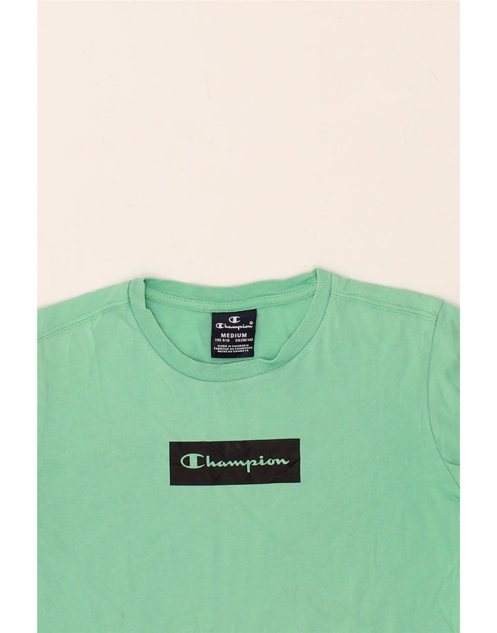 CHAMPION Boys Graphic T-Shirt Top 9-10 Years Medium Green Vintage Champion and Second-Hand Champion from Messina Hembry 
