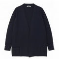 Maglione cardigan aperto lungo da donna Marks & Spencer UK 16 grande blu navy