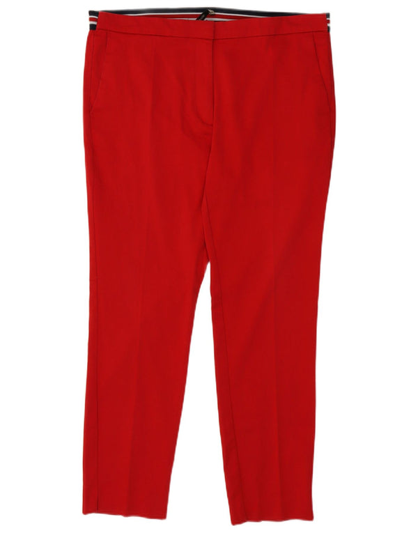 Pantaloni chino slim da donna Zara XL W32 L27 Rossi
